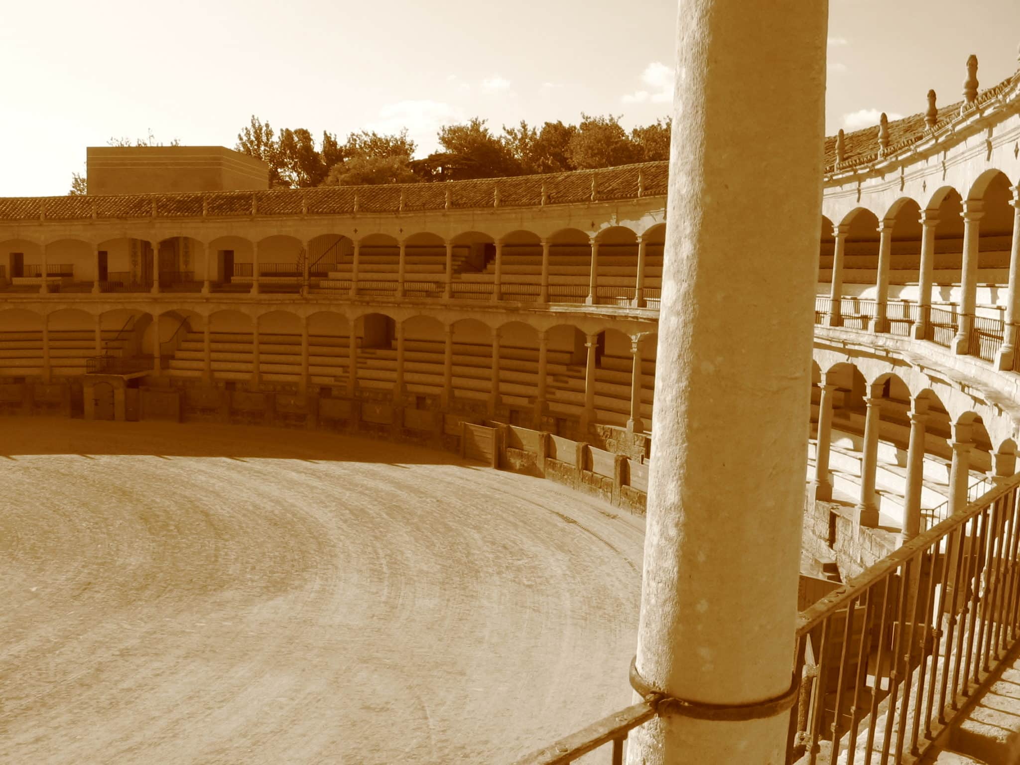 Arène de corrida symbole pour le lien entre culture et changement